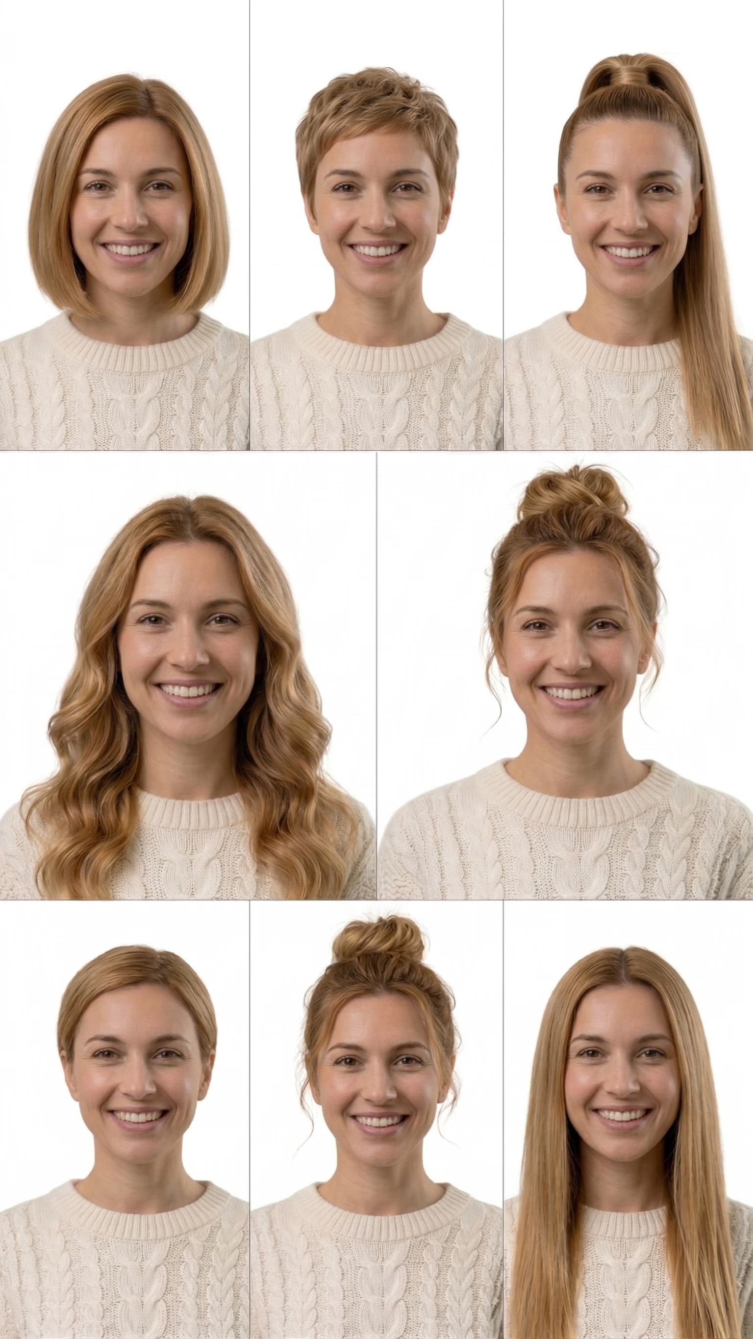 AI hairstyle collage example 7