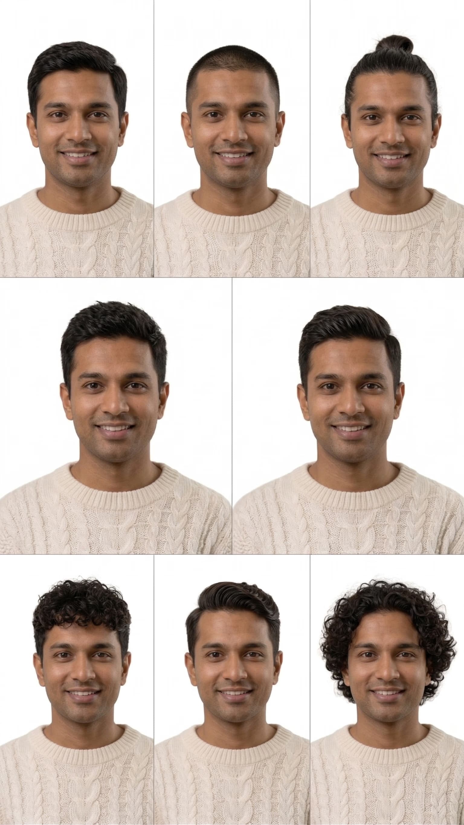 AI hairstyle collage example 8