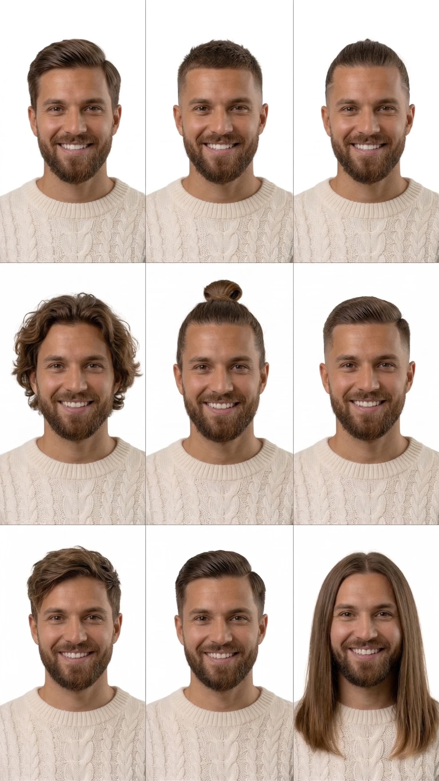 AI hairstyle collage example 10