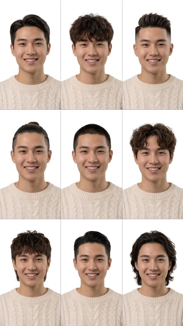 AI hairstyle collage example 16
